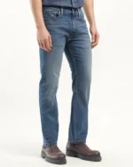 Men Lightly Washed 513 Slim Straight Fit Jeans